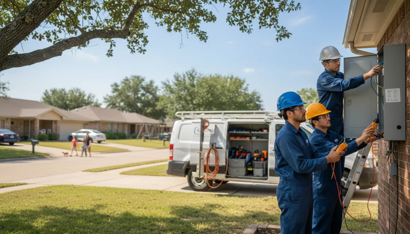 Certified electrician providing emergency electrical services in Cypress, TX
